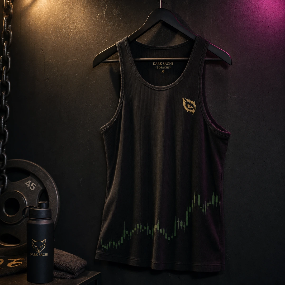 3AM Chart Tank — Dark Sachi tank tops from the $DSACHI nocturnal collection