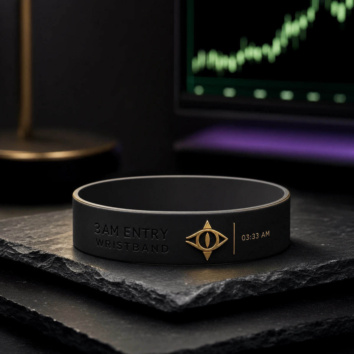 3AM Entry Wristband — Dark Sachi wrist bands from the $DSACHI nocturnal collection