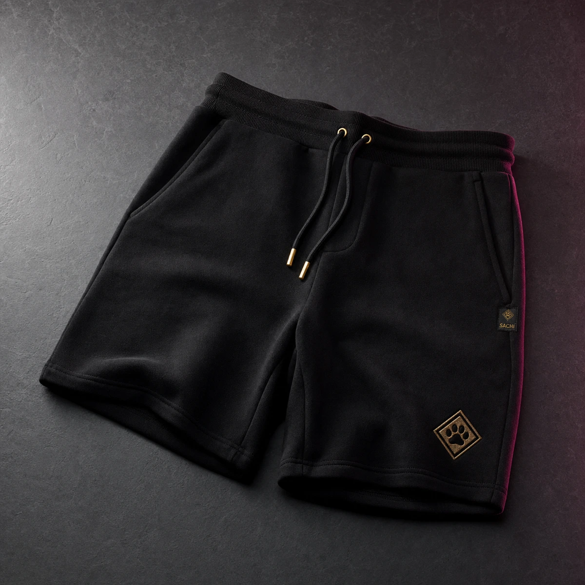 Diamond Paw Shorts — Dark Sachi shorts from the $DSACHI nocturnal collection