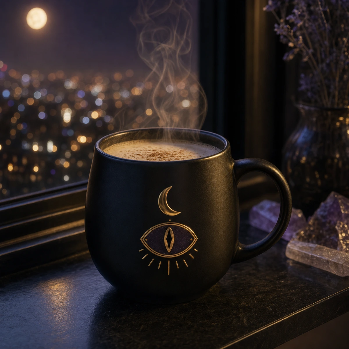Moon Milk Mug — Dark Sachi mugs from the $DSACHI nocturnal collection