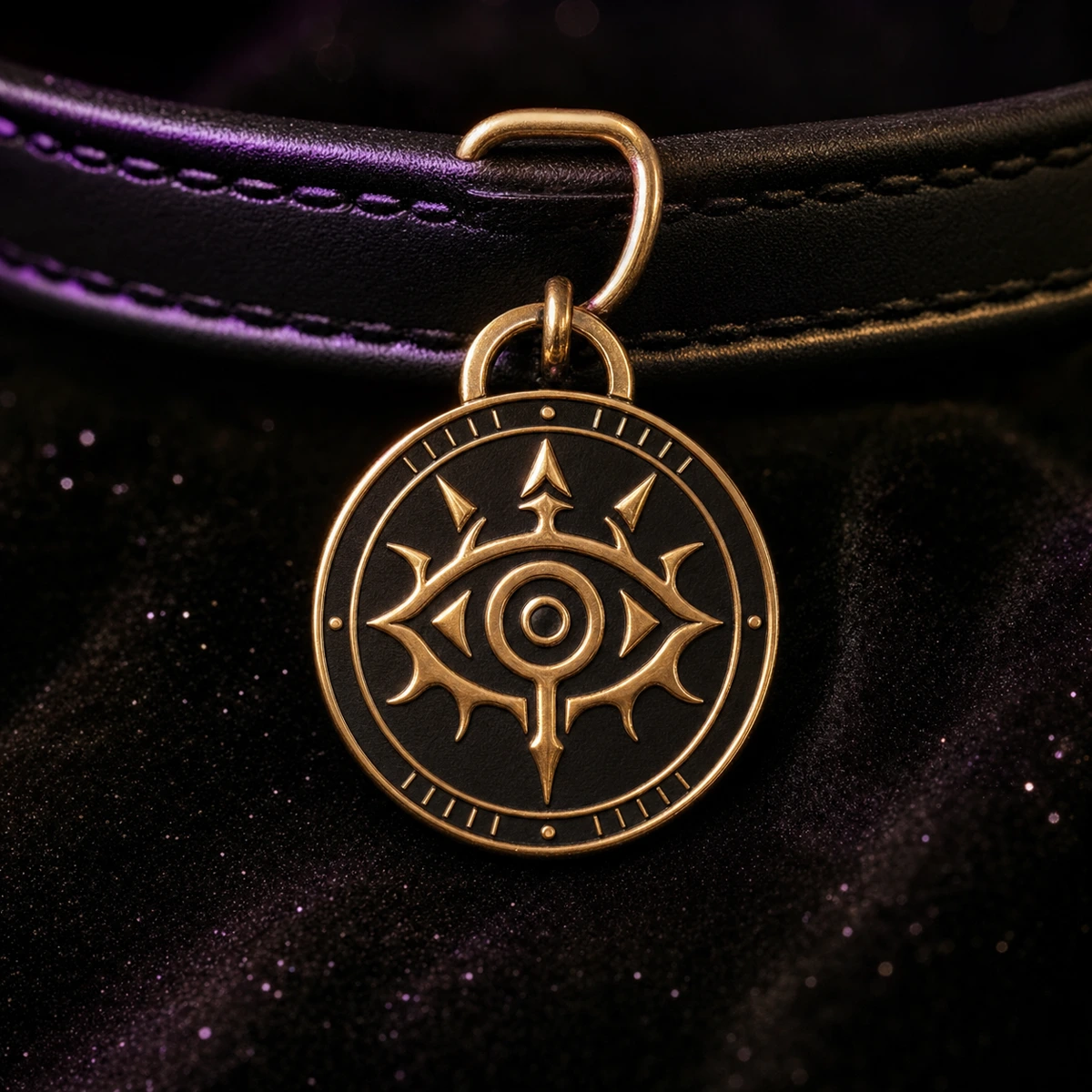 Sachi Sigil Tag — Dark Sachi cat accessories from the $DSACHI nocturnal collection
